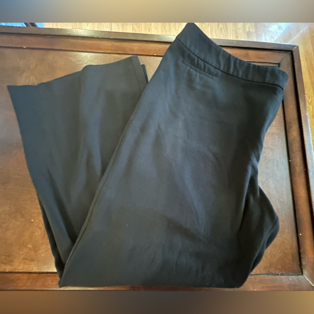 Black Wide Leg Dress Pants - 22W